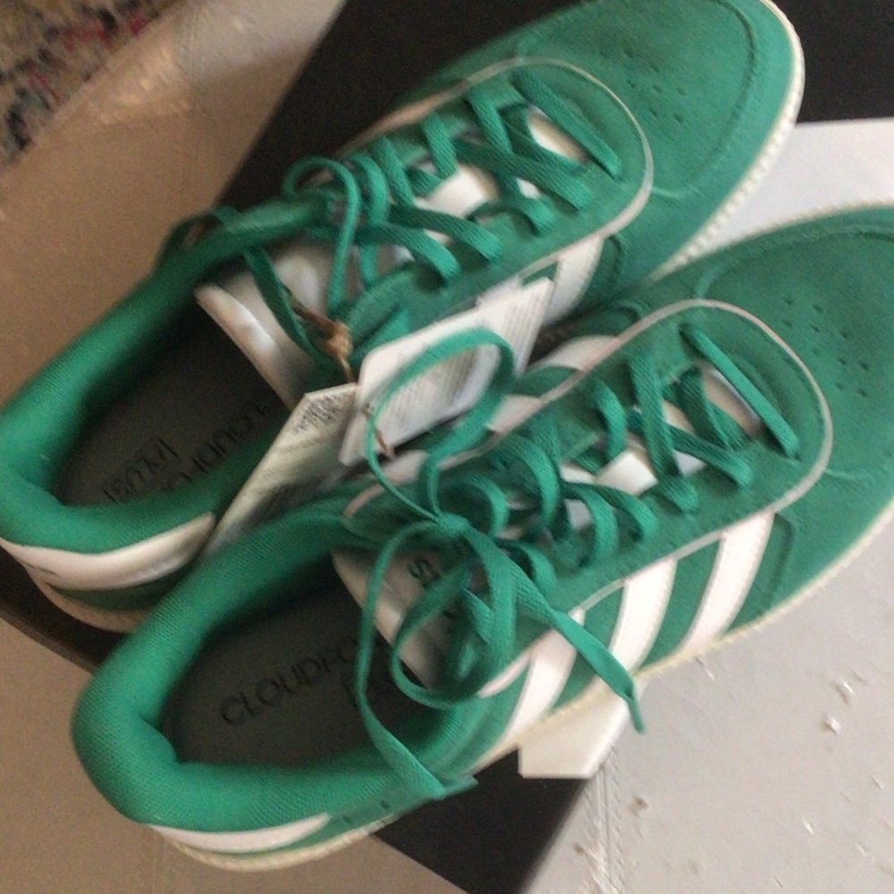 adidas Green and White Women's Sneakers